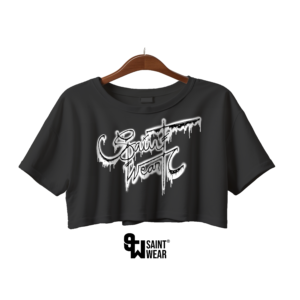 crop top oversized ink