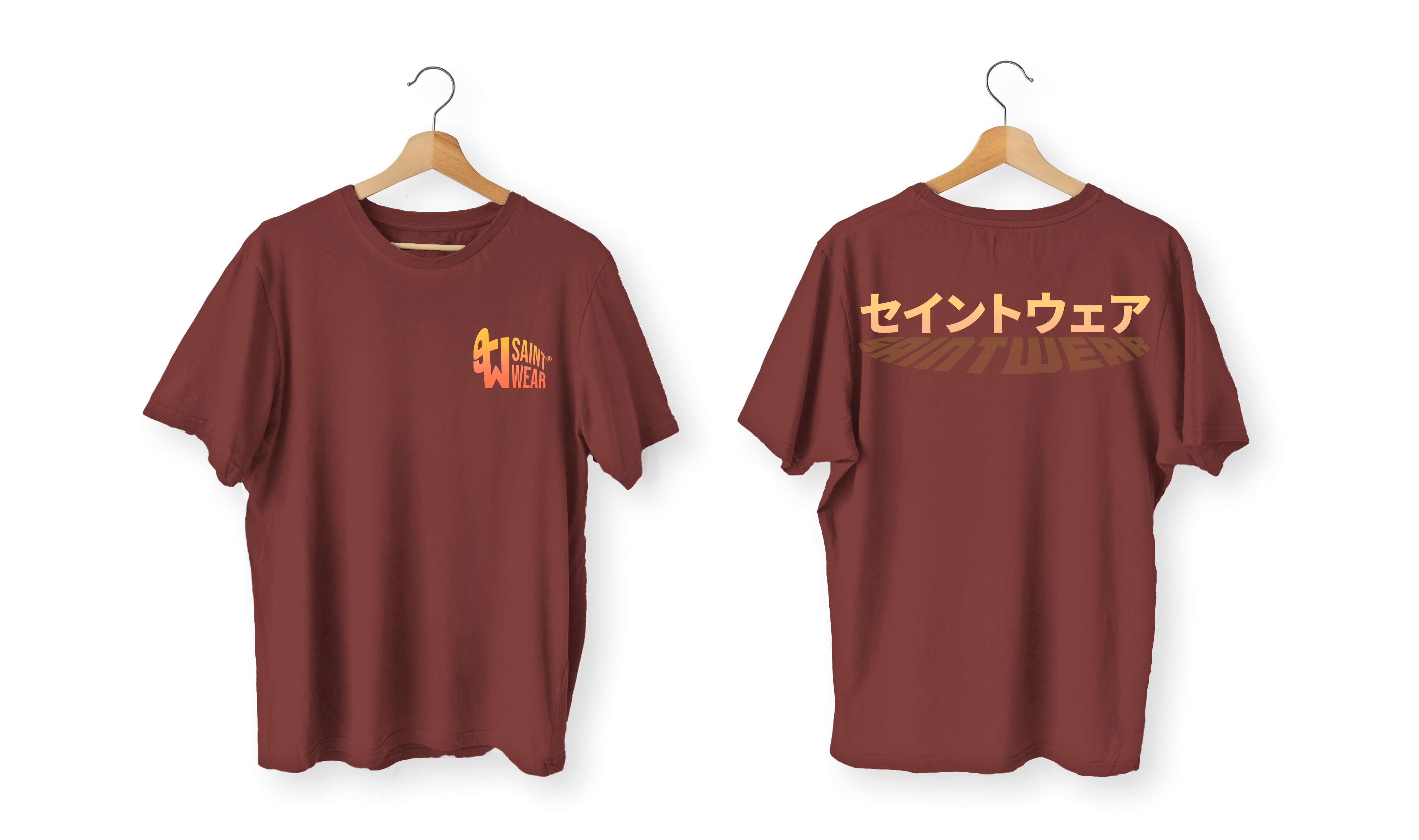 katakana overzised bordo